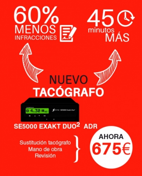 AGON TRUCK CENTERS Promociones Nuevo Tacógrafo SE5000 EXAKT DUO2 ADR